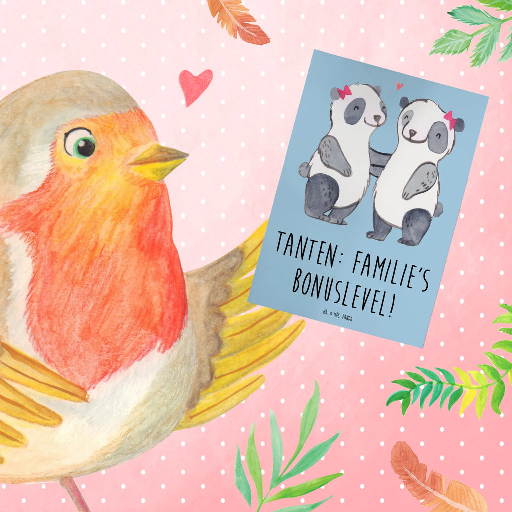 Greetings card Tanten: Familie's Bonuslevel! Einladungskarte, Grußkarte, Ansichtskarten, Karte, Klappkarte, Hochzeitskarte, Geburtstagskarte, Glückwunschkarte, Familie, Vatertag, Muttertag, Bruder, Schwester, Mama, Papa, Oma, Opa