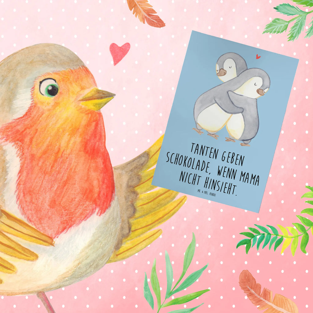 Greetings card Tanten geben Schokolade, wenn Mama nicht hinsieht. Karte, Hochzeitskarte, Klappkarte, Glückwunschkarte, Geburtstagskarte, Einladungskarte, Grußkarte, Ansichtskarten, Familie, Vatertag, Muttertag, Bruder, Schwester, Mama, Papa, Oma, Opa