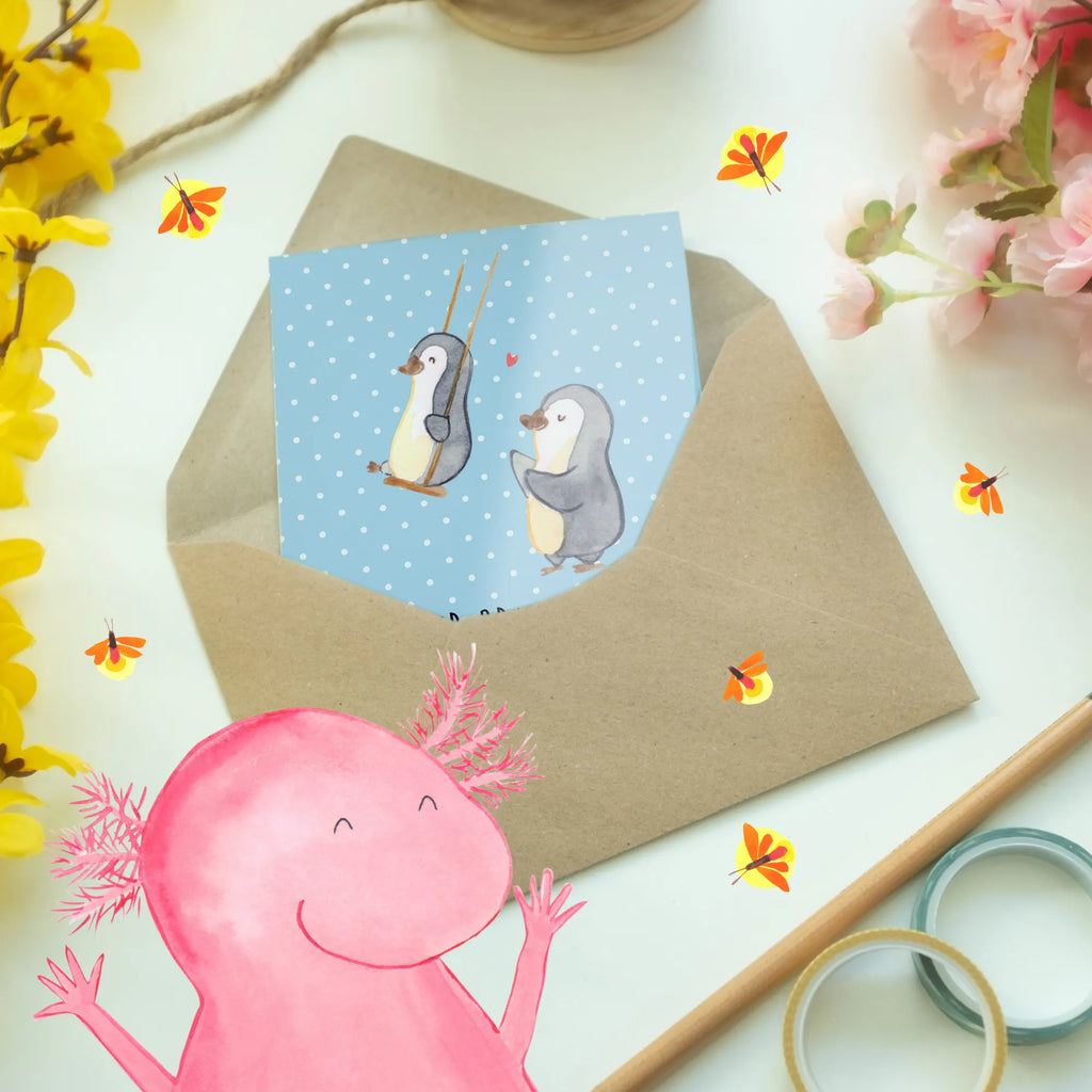 Greetings card Wer braucht Superhelden, wenn man eine Tante hat? Karte, Ansichtskarten, Einladungskarte, Klappkarte, Hochzeitskarte, Glückwunschkarte, Geburtstagskarte, Grußkarte, Familie, Vatertag, Muttertag, Bruder, Schwester, Mama, Papa, Oma, Opa