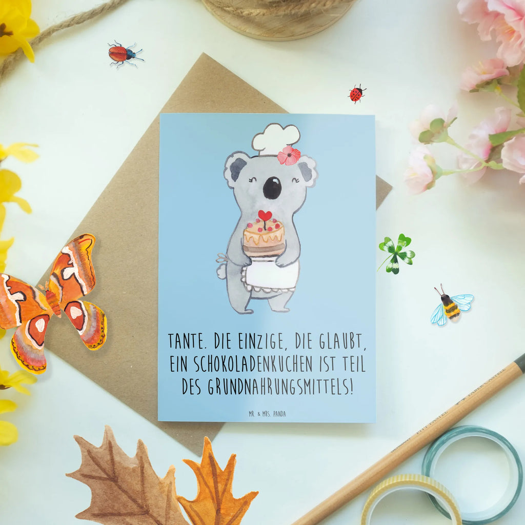 Greetings card Tante. Die einzige, die glaubt, ein Schokoladenkuchen ist Teil des Grundnahrungsmittels! Glückwunschkarte, osterkarten, neujahrskarte, dankeskarten, Grußkarte, valentinstagskarte, weihnachtskarten, glückwunschkarten, firmungskarte, Motivkarte, Beileidskarte, kommunionskarte, hochzeitskarten, genesungskarte, jubiläumskarte, osterkarte, Klappkarte, einladungskarten, babykarte, Grußkarten, abiturkarte, spruchkarte, vatertagskarte, Opa, Oma, Schwester, Familie, Papa, Muttertag, Vatertag, Mama, Bruder