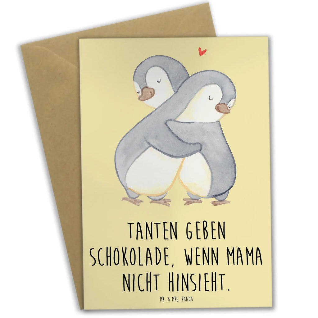 Greetings card Tanten geben Schokolade, wenn Mama nicht hinsieht. Karte, Hochzeitskarte, Klappkarte, Glückwunschkarte, Geburtstagskarte, Einladungskarte, Grußkarte, Ansichtskarten, Familie, Vatertag, Muttertag, Bruder, Schwester, Mama, Papa, Oma, Opa