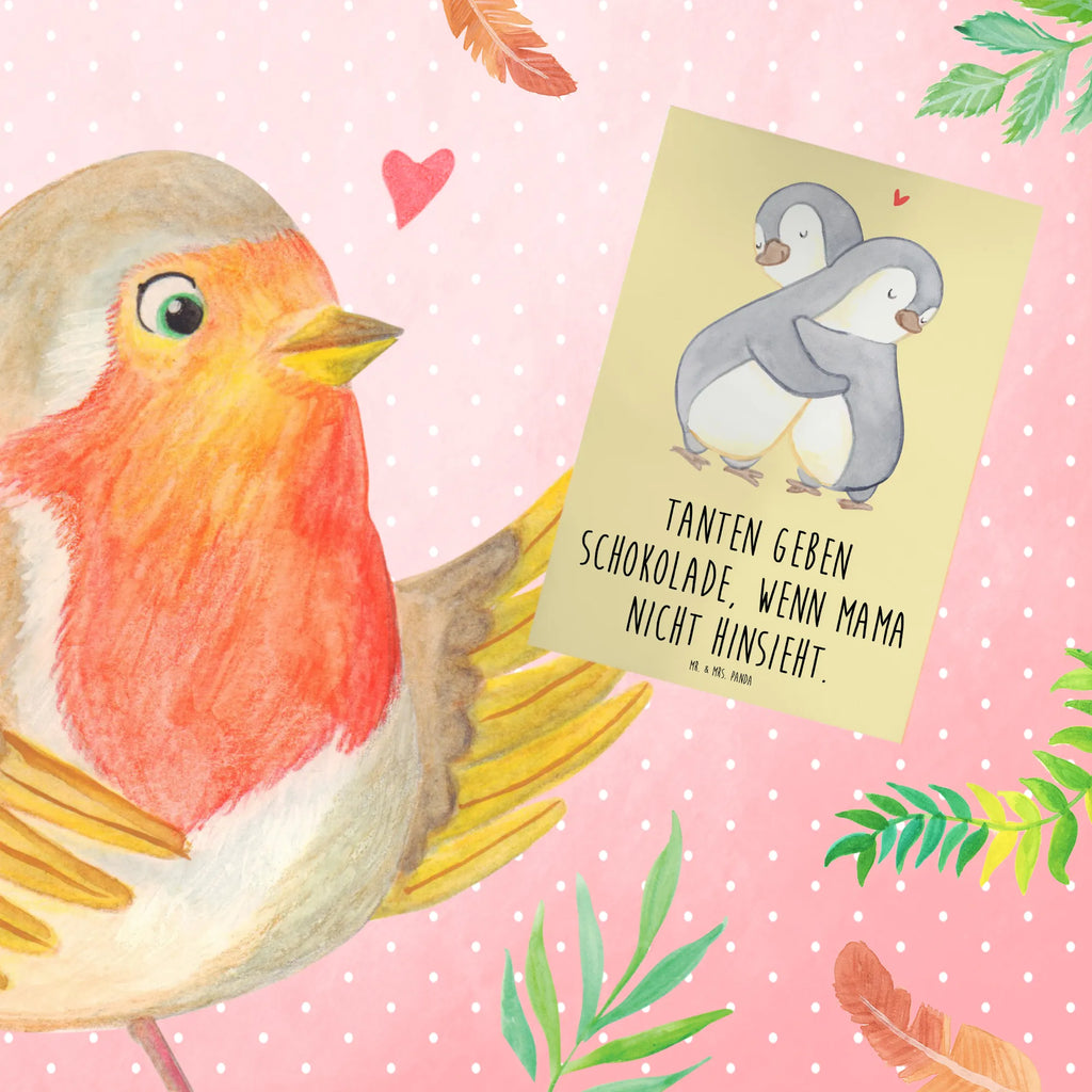 Greetings card Tanten geben Schokolade, wenn Mama nicht hinsieht. Karte, Hochzeitskarte, Klappkarte, Glückwunschkarte, Geburtstagskarte, Einladungskarte, Grußkarte, Ansichtskarten, Familie, Vatertag, Muttertag, Bruder, Schwester, Mama, Papa, Oma, Opa