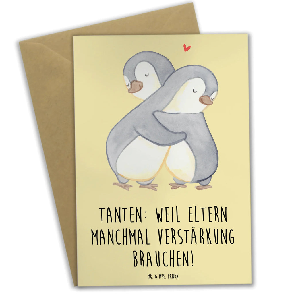 Greetings card Tanten: Weil Eltern manchmal Verstärkung brauchen! Glückwunschkarte, Klappkarte, Geburtstagskarte, Einladungskarte, Ansichtskarten, Karte, Hochzeitskarte, Grußkarte, Familie, Vatertag, Muttertag, Bruder, Schwester, Mama, Papa, Oma, Opa