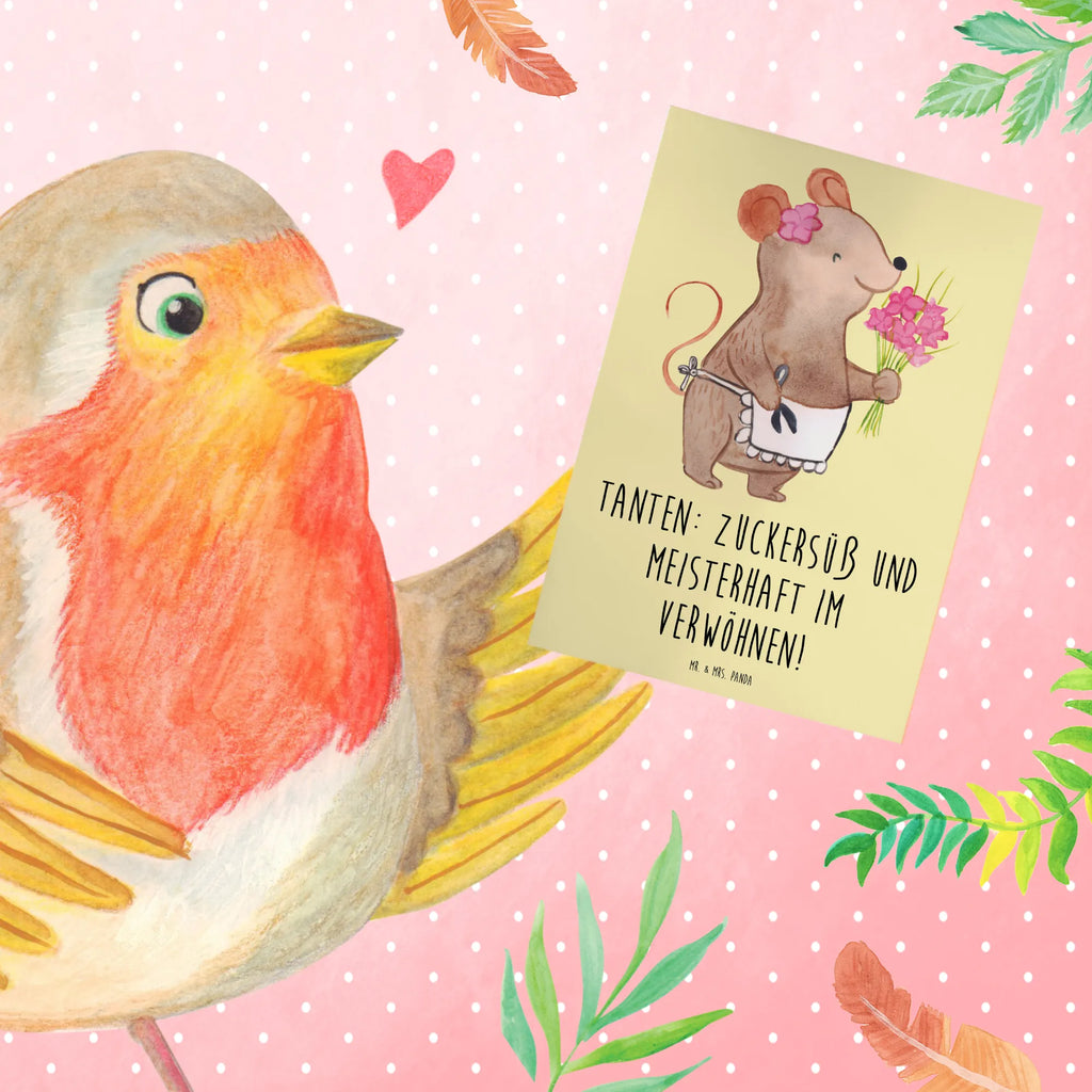 Grußkarte Tante Zuckersüß Ansichtskarten, Geburtstagskarte, Glückwunschkarte, Grußkarte, Klappkarte, Einladungskarte, Karte, Hochzeitskarte, Familie, Vatertag, Muttertag, Bruder, Schwester, Mama, Papa, Oma, Opa