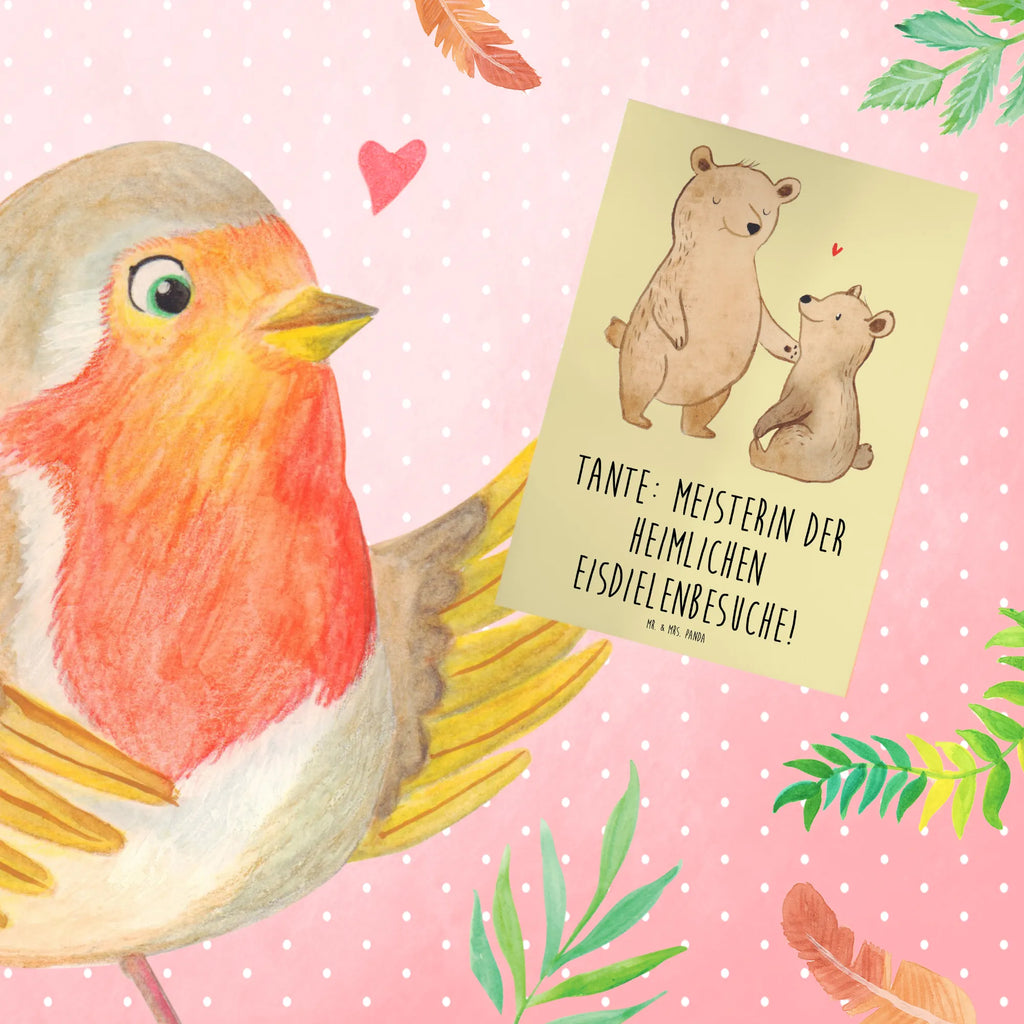 Grußkarte Tante Eisdielenmeisterin Grußkarte, Hochzeitskarte, Glückwunschkarte, Ansichtskarten, Klappkarte, Einladungskarte, Geburtstagskarte, Karte, Familie, Vatertag, Muttertag, Bruder, Schwester, Mama, Papa, Oma, Opa