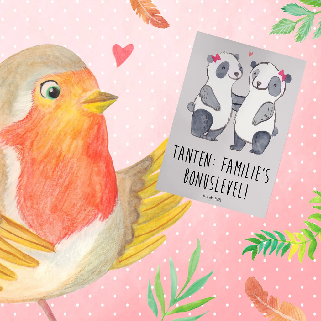 Greetings card Tanten: Familie's Bonuslevel! Einladungskarte, Grußkarte, Ansichtskarten, Karte, Klappkarte, Hochzeitskarte, Geburtstagskarte, Glückwunschkarte, Familie, Vatertag, Muttertag, Bruder, Schwester, Mama, Papa, Oma, Opa