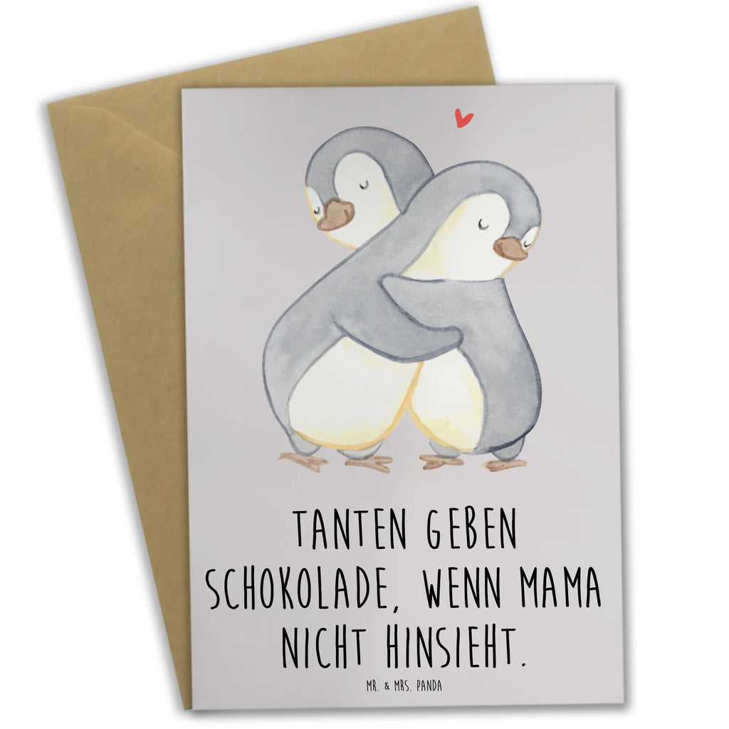 Greetings card Tanten geben Schokolade, wenn Mama nicht hinsieht. Karte, Hochzeitskarte, Klappkarte, Glückwunschkarte, Geburtstagskarte, Einladungskarte, Grußkarte, Ansichtskarten, Familie, Vatertag, Muttertag, Bruder, Schwester, Mama, Papa, Oma, Opa