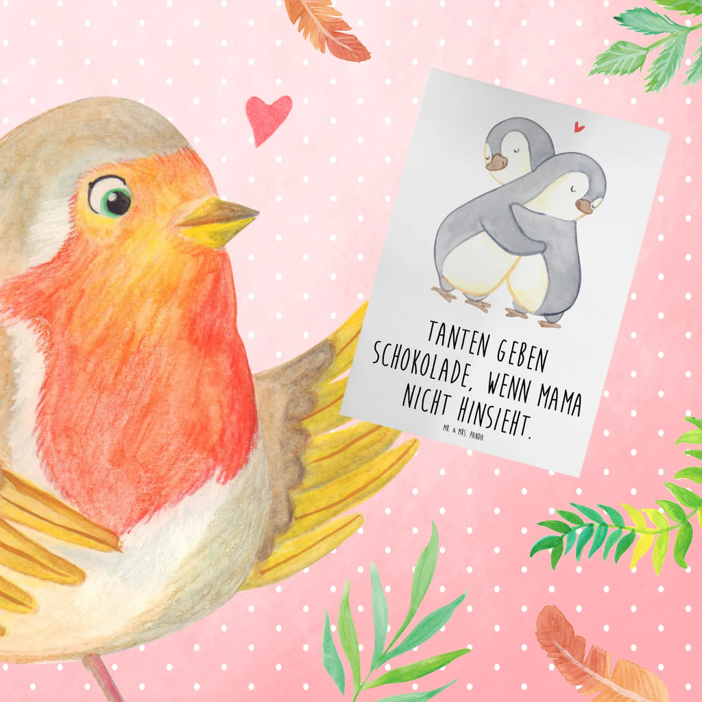 Greetings card Tanten geben Schokolade, wenn Mama nicht hinsieht. Karte, Hochzeitskarte, Klappkarte, Glückwunschkarte, Geburtstagskarte, Einladungskarte, Grußkarte, Ansichtskarten, Familie, Vatertag, Muttertag, Bruder, Schwester, Mama, Papa, Oma, Opa