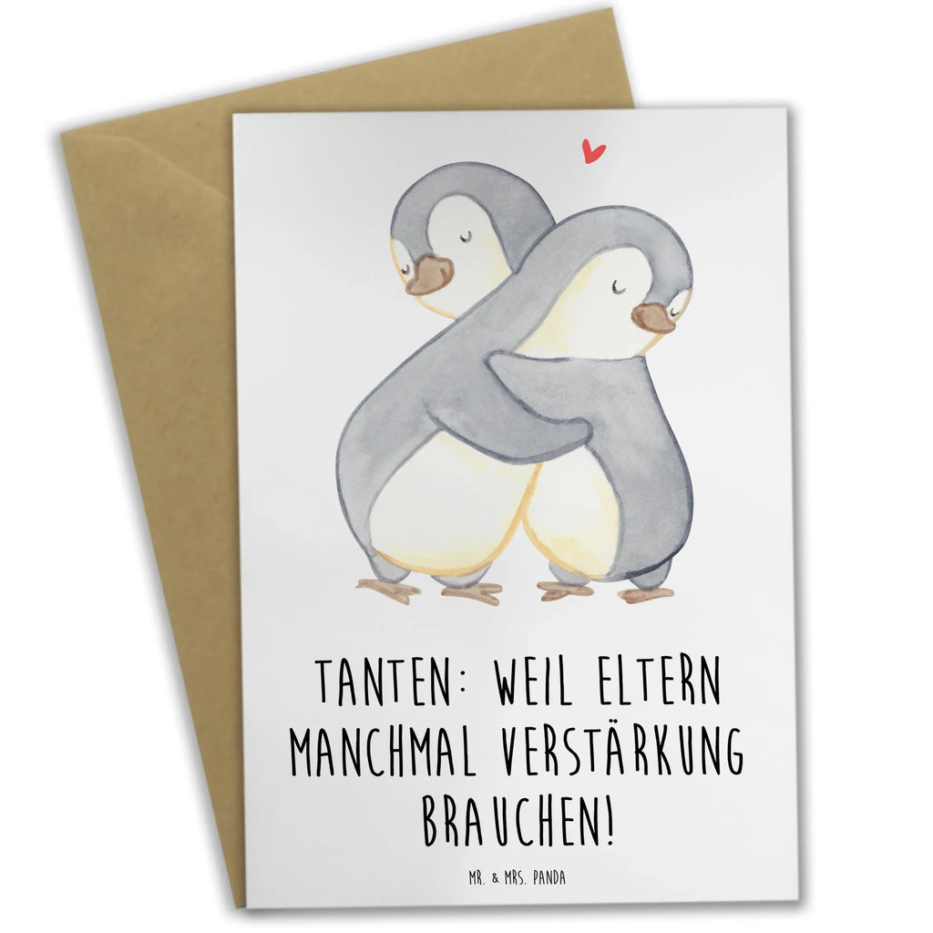 Greetings card Tanten: Weil Eltern manchmal Verstärkung brauchen! Glückwunschkarte, Klappkarte, Geburtstagskarte, Einladungskarte, Ansichtskarten, Karte, Hochzeitskarte, Grußkarte, Familie, Vatertag, Muttertag, Bruder, Schwester, Mama, Papa, Oma, Opa