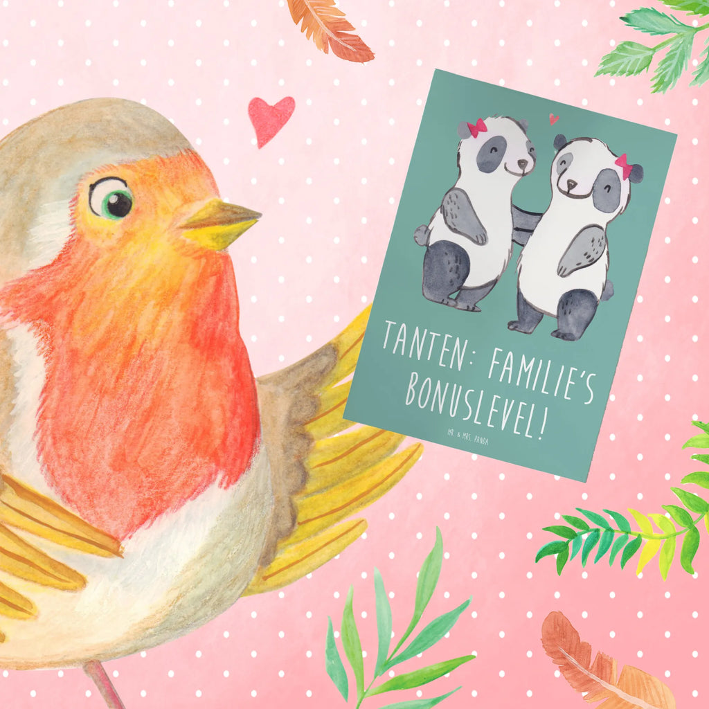 Greetings card Tanten: Familie's Bonuslevel! Einladungskarte, Grußkarte, Ansichtskarten, Karte, Klappkarte, Hochzeitskarte, Geburtstagskarte, Glückwunschkarte, Familie, Vatertag, Muttertag, Bruder, Schwester, Mama, Papa, Oma, Opa