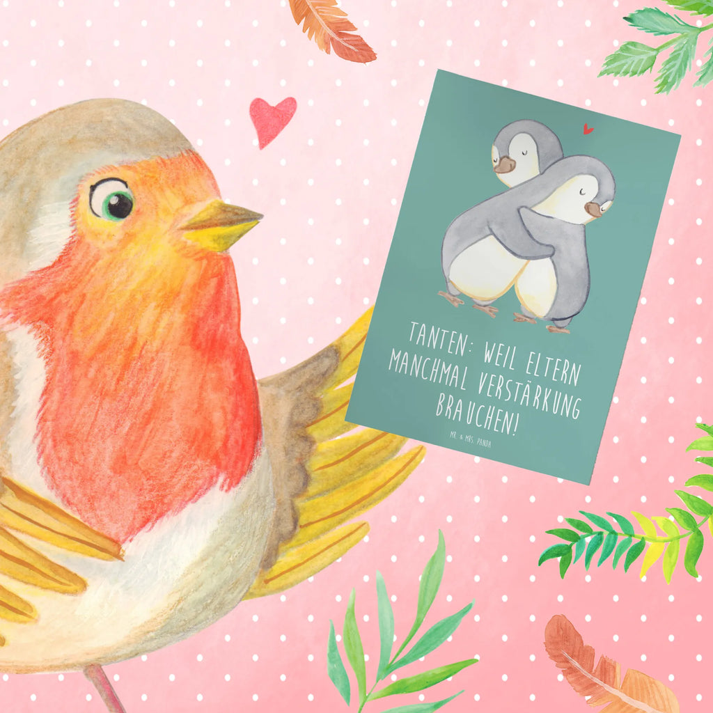 Greetings card Tanten: Weil Eltern manchmal Verstärkung brauchen! Glückwunschkarte, Klappkarte, Geburtstagskarte, Einladungskarte, Ansichtskarten, Karte, Hochzeitskarte, Grußkarte, Familie, Vatertag, Muttertag, Bruder, Schwester, Mama, Papa, Oma, Opa