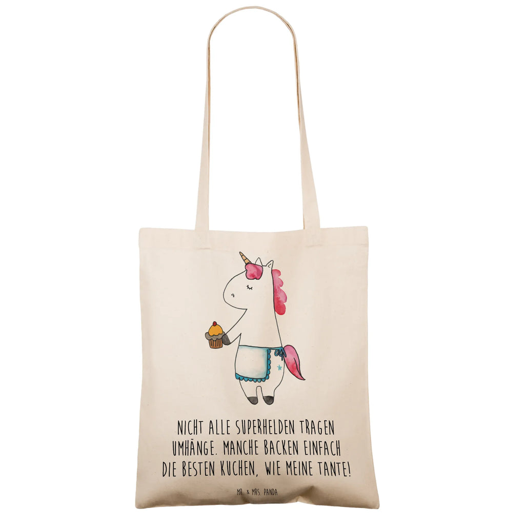 Tote bag Nicht alle Superhelden tragen Umhänge. Manche backen einfach die besten Kuchen, wie meine Tante! Stofftasche, Einkaufstüte, Jutebeutel, Badetasche, Strandtasche, Beutel, Einkaufstasche, Stoffbeutel, Tragetasche, Beuteltasche, Jutetasche, Laptoptasche, Umhängetasche, Tasche, Shopper, Schultertasche, Familie, Vatertag, Muttertag, Bruder, Schwester, Mama, Papa, Oma, Opa