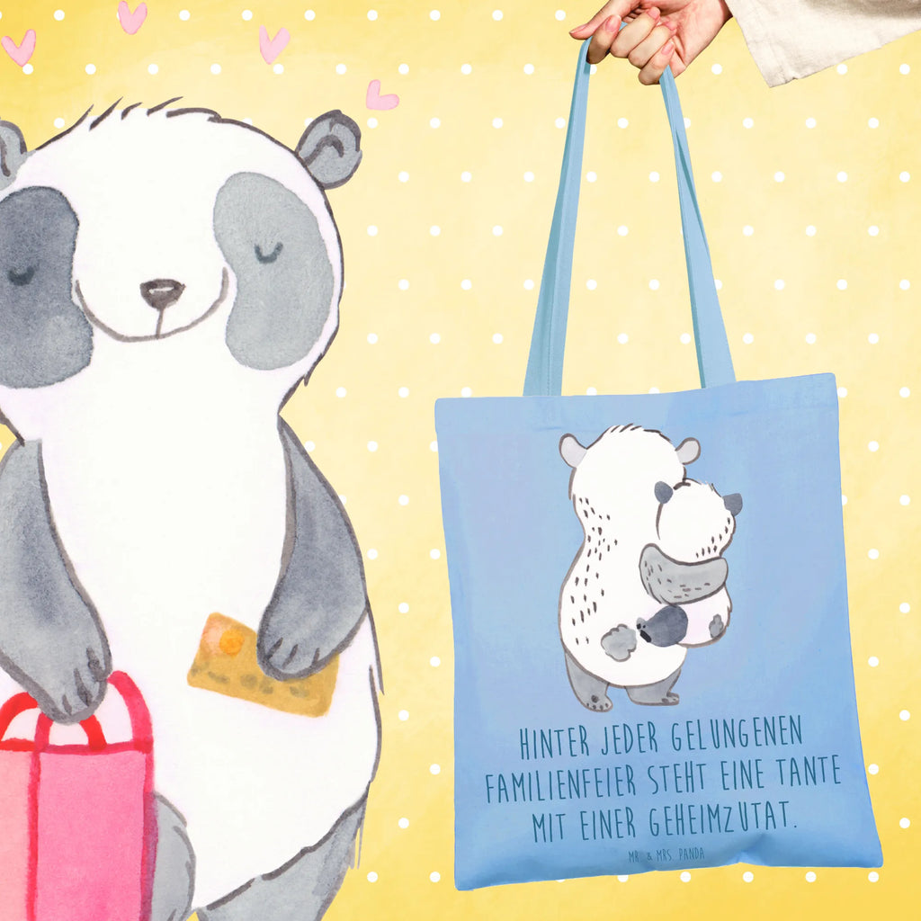 Tote bag Hinter jeder gelungenen Familienfeier steht eine Tante mit einer Geheimzutat. Schultertasche, Tasche, Stofftasche, Einkaufstasche, Beuteltasche, Tragetasche, Jutebeutel, Umhängetasche, Stoffbeutel, Strandtasche, Beutel, Jutetasche, Shopper, Badetasche, Einkaufstüte, Laptoptasche, Familie, Vatertag, Muttertag, Bruder, Schwester, Mama, Papa, Oma, Opa