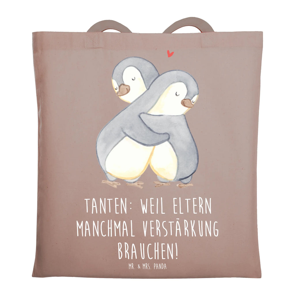Tote bag Tanten: Weil Eltern manchmal Verstärkung brauchen! Shopper, Einkaufstüte, Tragetasche, Stofftasche, Beutel, Schultertasche, Stoffbeutel, Einkaufstasche, Beuteltasche, Badetasche, Strandtasche, Jutebeutel, Jutetasche, Laptoptasche, Umhängetasche, Tasche, Familie, Vatertag, Muttertag, Bruder, Schwester, Mama, Papa, Oma, Opa