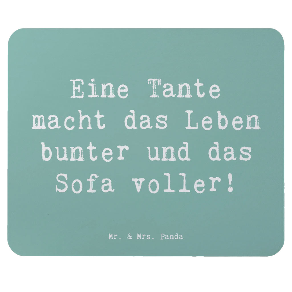 Mouse mat Saying Eine Tante macht das Leben bunter und das Sofa voller! Mousepad, Computer zubehör, Büroausstattung, PC Zubehör, Arbeitszimmer, Mauspad, Einzigartiges Mauspad, Designer Mauspad, Mausunterlage, Mauspad Büro, Familie, Vatertag, Muttertag, Bruder, Schwester, Mama, Papa, Oma, Opa