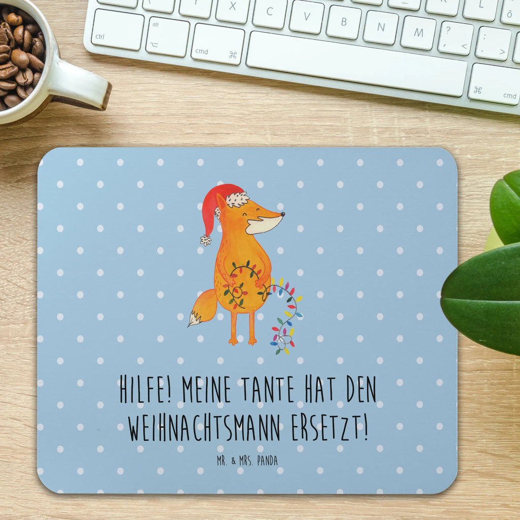 Mouse mat Hilfe! Meine Tante hat den Weihnachtsmann ersetzt! Mousepad, Mausunterlage, Arbeitszimmer, Designer Mauspad, Einzigartiges Mauspad, Mauspad, PC Zubehör, Büroausstattung, Computer zubehör, Mauspad Büro, Familie, Vatertag, Muttertag, Bruder, Schwester, Mama, Papa, Oma, Opa