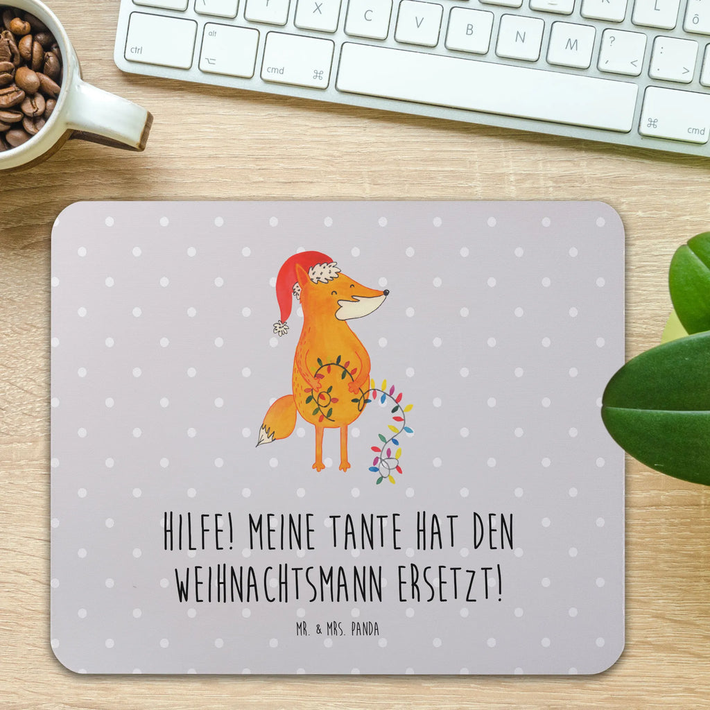 Mouse mat Hilfe! Meine Tante hat den Weihnachtsmann ersetzt! Mousepad, Mausunterlage, Arbeitszimmer, Designer Mauspad, Einzigartiges Mauspad, Mauspad, PC Zubehör, Büroausstattung, Computer zubehör, Mauspad Büro, Familie, Vatertag, Muttertag, Bruder, Schwester, Mama, Papa, Oma, Opa