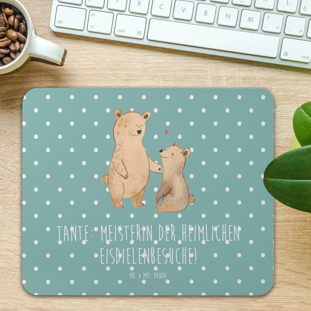 Mouse mat Tante: Meisterin der heimlichen Eisdielenbesuche! Büroausstattung, Computer zubehör, Arbeitszimmer, Designer Mauspad, Mauspad Büro, Mousepad, PC Zubehör, Mausunterlage, Einzigartiges Mauspad, Mauspad, Familie, Vatertag, Muttertag, Bruder, Schwester, Mama, Papa, Oma, Opa