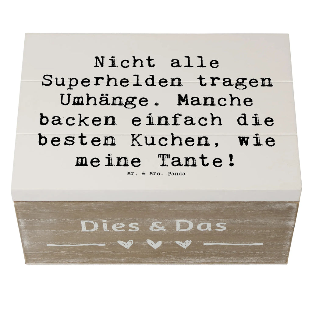 Wooden chest Saying Nicht alle Superhelden tragen Umhänge. Manche backen einfach die besten Kuchen, wie meine Tante! Holzkiste, Geschenkbox, Geschenkdose, XXL, Erinnerungsbox, Dekokiste, Aufbewahrungsbox, Kiste, Truhe, Schatulle, Erinnerungskiste, Schatzkiste, Familie, Vatertag, Muttertag, Bruder, Schwester, Mama, Papa, Oma, Opa