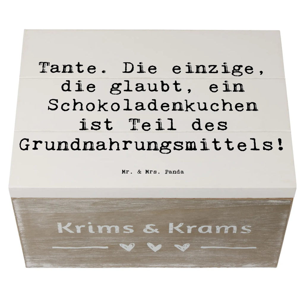 Wooden chest Saying Tante. Die einzige, die glaubt, ein Schokoladenkuchen ist Teil des Grundnahrungsmittels! Truhe, Kiste, Aufbewahrungsbox, Erinnerungskiste, XXL, Schatulle, Erinnerungsbox, Geschenkdose, Dekokiste, Geschenkbox, Holzkiste, Schatzkiste, Familie, Vatertag, Muttertag, Bruder, Schwester, Mama, Papa, Oma, Opa