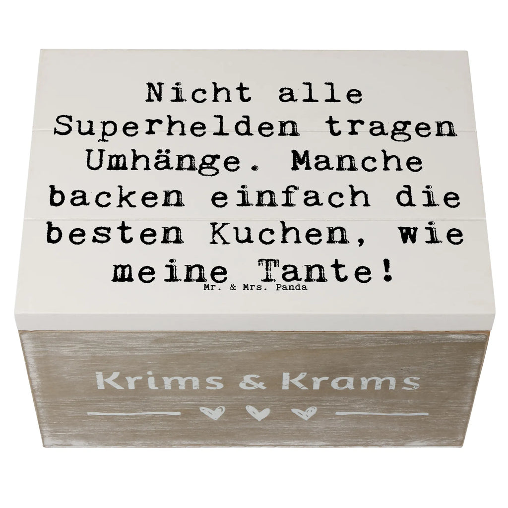 Wooden chest Saying Nicht alle Superhelden tragen Umhänge. Manche backen einfach die besten Kuchen, wie meine Tante! Holzkiste, Geschenkbox, Geschenkdose, XXL, Erinnerungsbox, Dekokiste, Aufbewahrungsbox, Kiste, Truhe, Schatulle, Erinnerungskiste, Schatzkiste, Familie, Vatertag, Muttertag, Bruder, Schwester, Mama, Papa, Oma, Opa