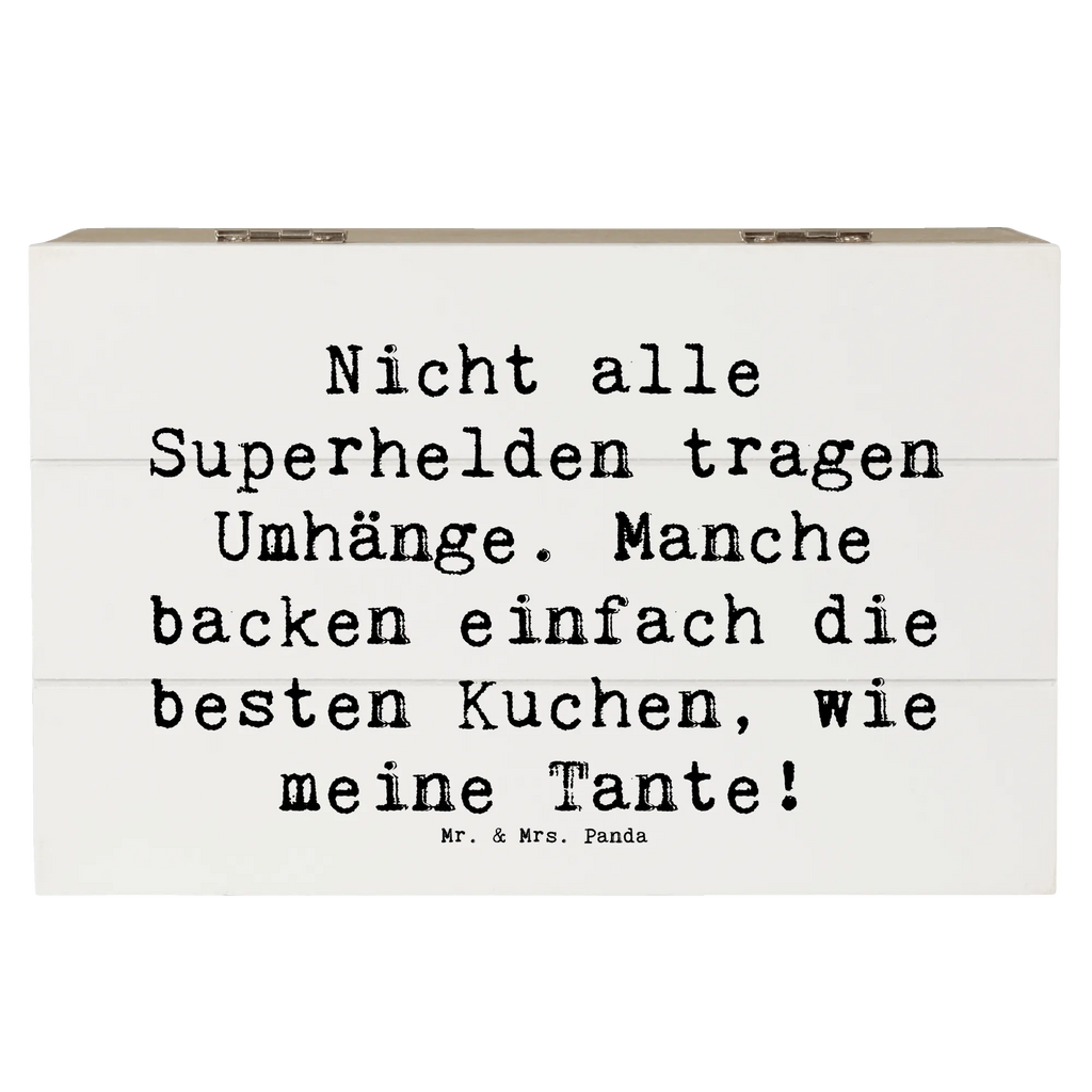 Wooden chest Saying Nicht alle Superhelden tragen Umhänge. Manche backen einfach die besten Kuchen, wie meine Tante! Holzkiste, Geschenkbox, Geschenkdose, XXL, Erinnerungsbox, Dekokiste, Aufbewahrungsbox, Kiste, Truhe, Schatulle, Erinnerungskiste, Schatzkiste, Familie, Vatertag, Muttertag, Bruder, Schwester, Mama, Papa, Oma, Opa