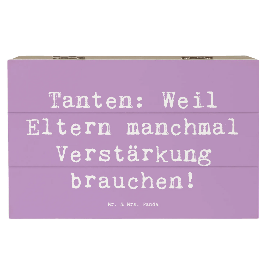 Wooden chest Saying Tanten: Weil Eltern manchmal Verstärkung brauchen! Erinnerungsbox, Geschenkdose, Truhe, Schatzkiste, Aufbewahrungsbox, Geschenkbox, Dekokiste, Kiste, Holzkiste, Erinnerungskiste, Schatulle, XXL, Familie, Vatertag, Muttertag, Bruder, Schwester, Mama, Papa, Oma, Opa