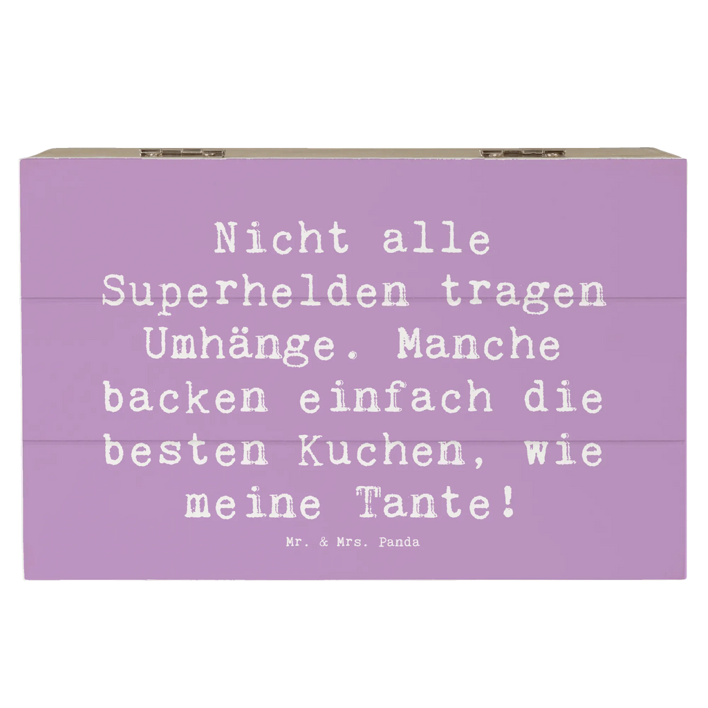Wooden chest Saying Nicht alle Superhelden tragen Umhänge. Manche backen einfach die besten Kuchen, wie meine Tante! Holzkiste, Geschenkbox, Geschenkdose, XXL, Erinnerungsbox, Dekokiste, Aufbewahrungsbox, Kiste, Truhe, Schatulle, Erinnerungskiste, Schatzkiste, Familie, Vatertag, Muttertag, Bruder, Schwester, Mama, Papa, Oma, Opa