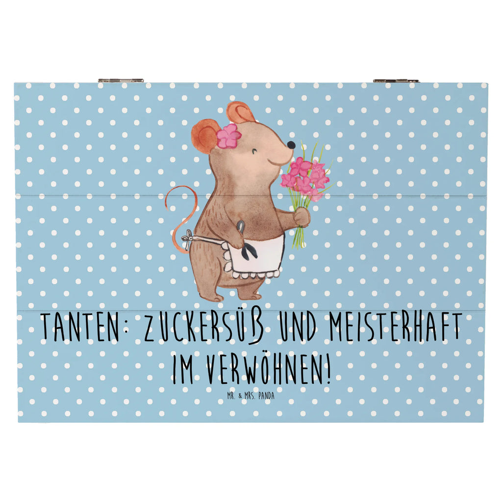 Holzkiste Tante Zuckersüß Dekokiste, XXL, Geschenkbox, Erinnerungsbox, Geschenkdose, Erinnerungskiste, Aufbewahrungsbox, Schatzkiste, Schatulle, Truhe, Kiste, Holzkiste, Familie, Vatertag, Muttertag, Bruder, Schwester, Mama, Papa, Oma, Opa