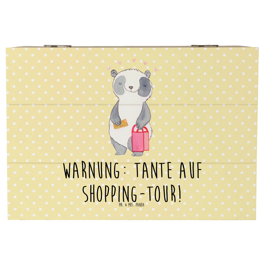 Holzkiste Tante Shopping Geschenkdose, Schatulle, Schatzkiste, Holzkiste, Dekokiste, Truhe, Aufbewahrungsbox, Erinnerungskiste, Kiste, XXL, Erinnerungsbox, Geschenkbox, Familie, Vatertag, Muttertag, Bruder, Schwester, Mama, Papa, Oma, Opa