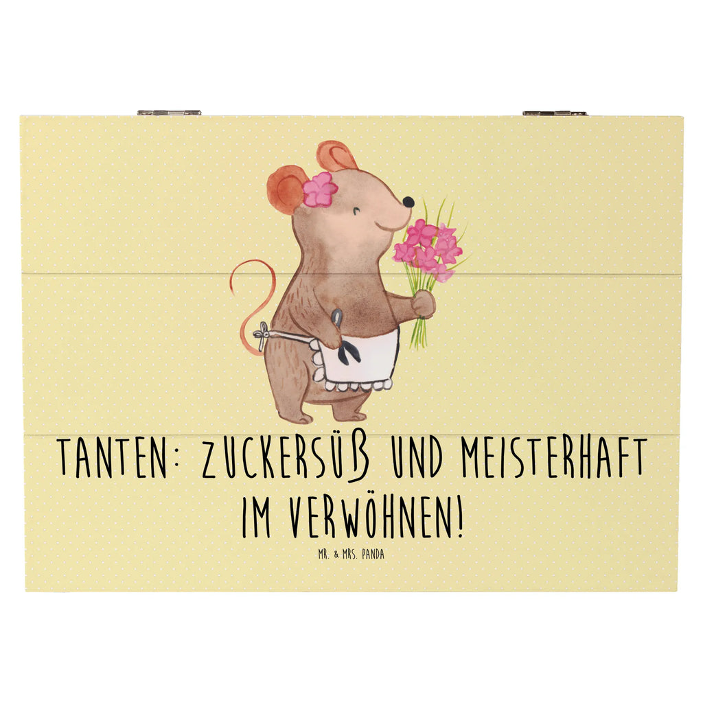 Holzkiste Tante Zuckersüß Dekokiste, XXL, Geschenkbox, Erinnerungsbox, Geschenkdose, Erinnerungskiste, Aufbewahrungsbox, Schatzkiste, Schatulle, Truhe, Kiste, Holzkiste, Familie, Vatertag, Muttertag, Bruder, Schwester, Mama, Papa, Oma, Opa