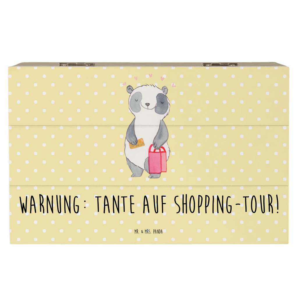 Holzkiste Tante Shopping Geschenkdose, Schatulle, Schatzkiste, Holzkiste, Dekokiste, Truhe, Aufbewahrungsbox, Erinnerungskiste, Kiste, XXL, Erinnerungsbox, Geschenkbox, Familie, Vatertag, Muttertag, Bruder, Schwester, Mama, Papa, Oma, Opa