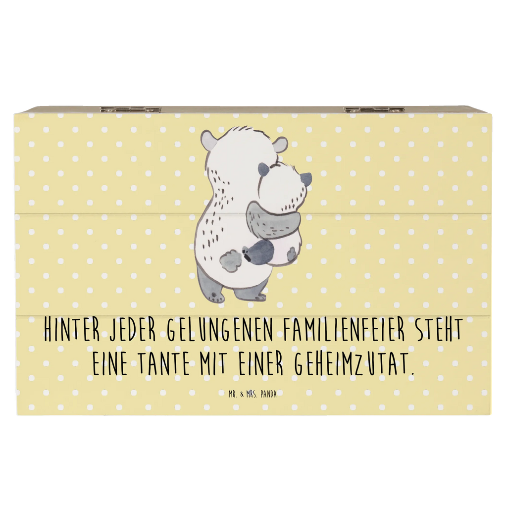 Holzkiste Tante Geheimzutat Schatulle, Dekokiste, Schatzkiste, XXL, Erinnerungsbox, Aufbewahrungsbox, Erinnerungskiste, Holzkiste, Geschenkbox, Geschenkdose, Truhe, Kiste, Familie, Vatertag, Muttertag, Bruder, Schwester, Mama, Papa, Oma, Opa