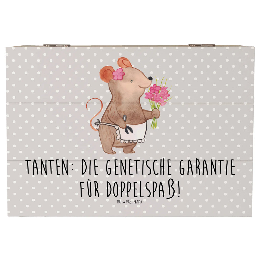 Holzkiste Tanten Doppelspaß Schatulle, Geschenkbox, Erinnerungsbox, Geschenkdose, XXL, Dekokiste, Kiste, Schatzkiste, Erinnerungskiste, Holzkiste, Truhe, Aufbewahrungsbox, Familie, Vatertag, Muttertag, Bruder, Schwester, Mama, Papa, Oma, Opa