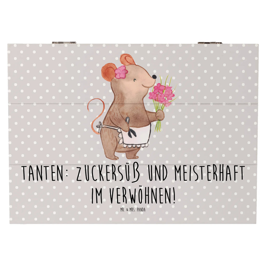 Holzkiste Tante Zuckersüß Dekokiste, XXL, Geschenkbox, Erinnerungsbox, Geschenkdose, Erinnerungskiste, Aufbewahrungsbox, Schatzkiste, Schatulle, Truhe, Kiste, Holzkiste, Familie, Vatertag, Muttertag, Bruder, Schwester, Mama, Papa, Oma, Opa