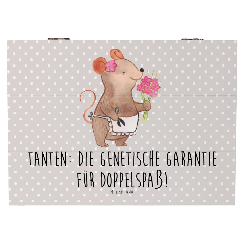 Holzkiste Tanten Doppelspaß Schatulle, Geschenkbox, Erinnerungsbox, Geschenkdose, XXL, Dekokiste, Kiste, Schatzkiste, Erinnerungskiste, Holzkiste, Truhe, Aufbewahrungsbox, Familie, Vatertag, Muttertag, Bruder, Schwester, Mama, Papa, Oma, Opa