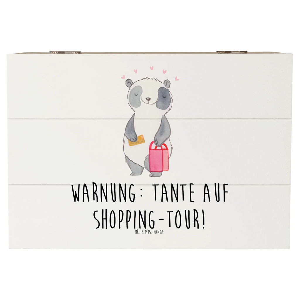 Holzkiste Tante Shopping Geschenkdose, Schatulle, Schatzkiste, Holzkiste, Dekokiste, Truhe, Aufbewahrungsbox, Erinnerungskiste, Kiste, XXL, Erinnerungsbox, Geschenkbox, Familie, Vatertag, Muttertag, Bruder, Schwester, Mama, Papa, Oma, Opa