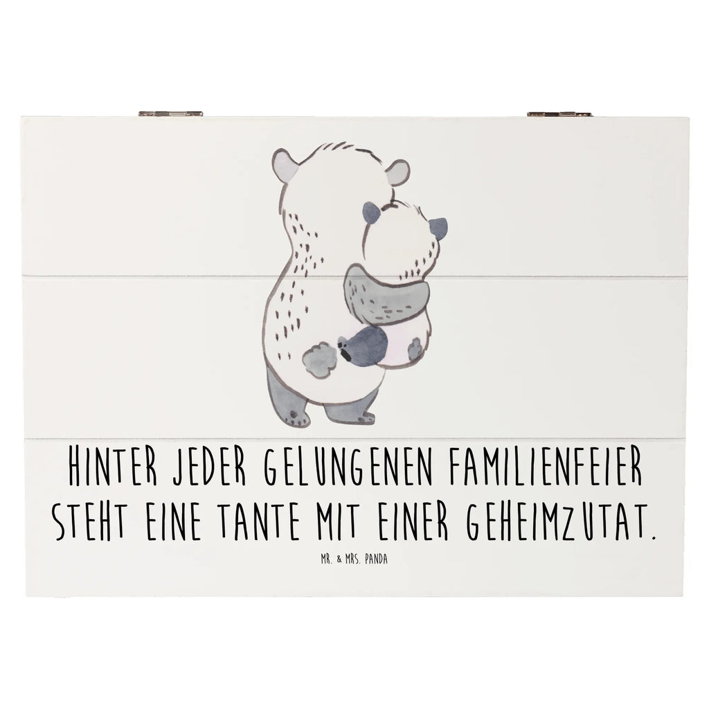 Holzkiste Tante Geheimzutat Schatulle, Dekokiste, Schatzkiste, XXL, Erinnerungsbox, Aufbewahrungsbox, Erinnerungskiste, Holzkiste, Geschenkbox, Geschenkdose, Truhe, Kiste, Familie, Vatertag, Muttertag, Bruder, Schwester, Mama, Papa, Oma, Opa