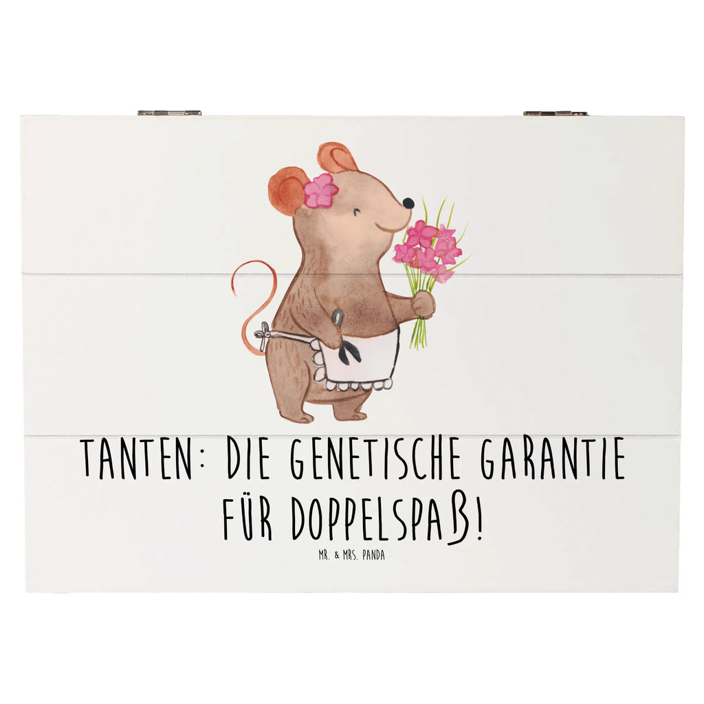 Holzkiste Tanten Doppelspaß Schatulle, Geschenkbox, Erinnerungsbox, Geschenkdose, XXL, Dekokiste, Kiste, Schatzkiste, Erinnerungskiste, Holzkiste, Truhe, Aufbewahrungsbox, Familie, Vatertag, Muttertag, Bruder, Schwester, Mama, Papa, Oma, Opa
