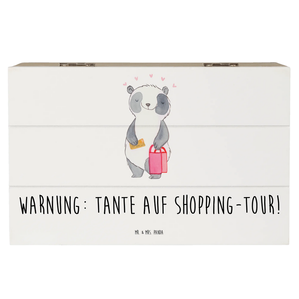 Holzkiste Tante Shopping Geschenkdose, Schatulle, Schatzkiste, Holzkiste, Dekokiste, Truhe, Aufbewahrungsbox, Erinnerungskiste, Kiste, XXL, Erinnerungsbox, Geschenkbox, Familie, Vatertag, Muttertag, Bruder, Schwester, Mama, Papa, Oma, Opa