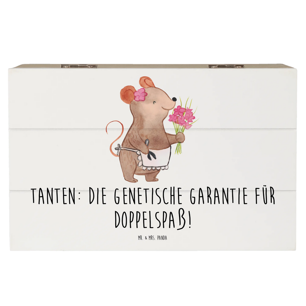 Holzkiste Tanten Doppelspaß Schatulle, Geschenkbox, Erinnerungsbox, Geschenkdose, XXL, Dekokiste, Kiste, Schatzkiste, Erinnerungskiste, Holzkiste, Truhe, Aufbewahrungsbox, Familie, Vatertag, Muttertag, Bruder, Schwester, Mama, Papa, Oma, Opa