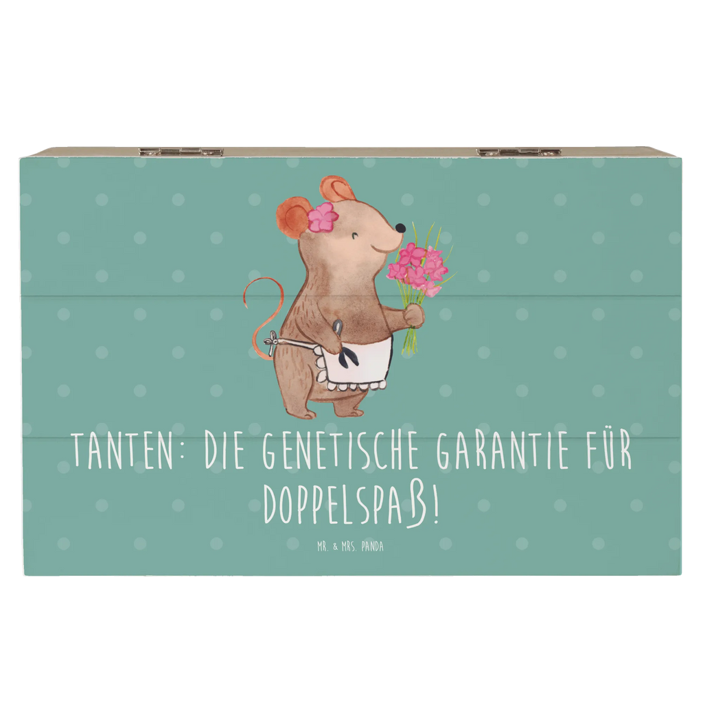 Holzkiste Tanten Doppelspaß Schatulle, Geschenkbox, Erinnerungsbox, Geschenkdose, XXL, Dekokiste, Kiste, Schatzkiste, Erinnerungskiste, Holzkiste, Truhe, Aufbewahrungsbox, Familie, Vatertag, Muttertag, Bruder, Schwester, Mama, Papa, Oma, Opa