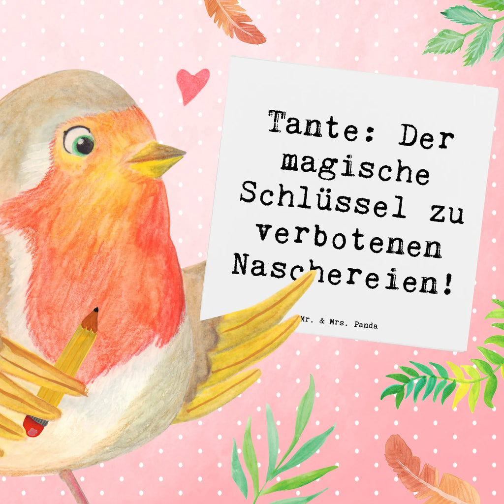 Deluxe Card Saying Tante: Der magische Schlüssel zu verbotenen Naschereien! Karte, Einladungskarte, Geburtstagskarte, Hochzeitskarte, Glückwunschkarte, Hochwertige Grußkarte, Klappkarte, Grußkarte, Hochwertige Klappkarte, Familie, Vatertag, Muttertag, Bruder, Schwester, Mama, Papa, Oma, Opa