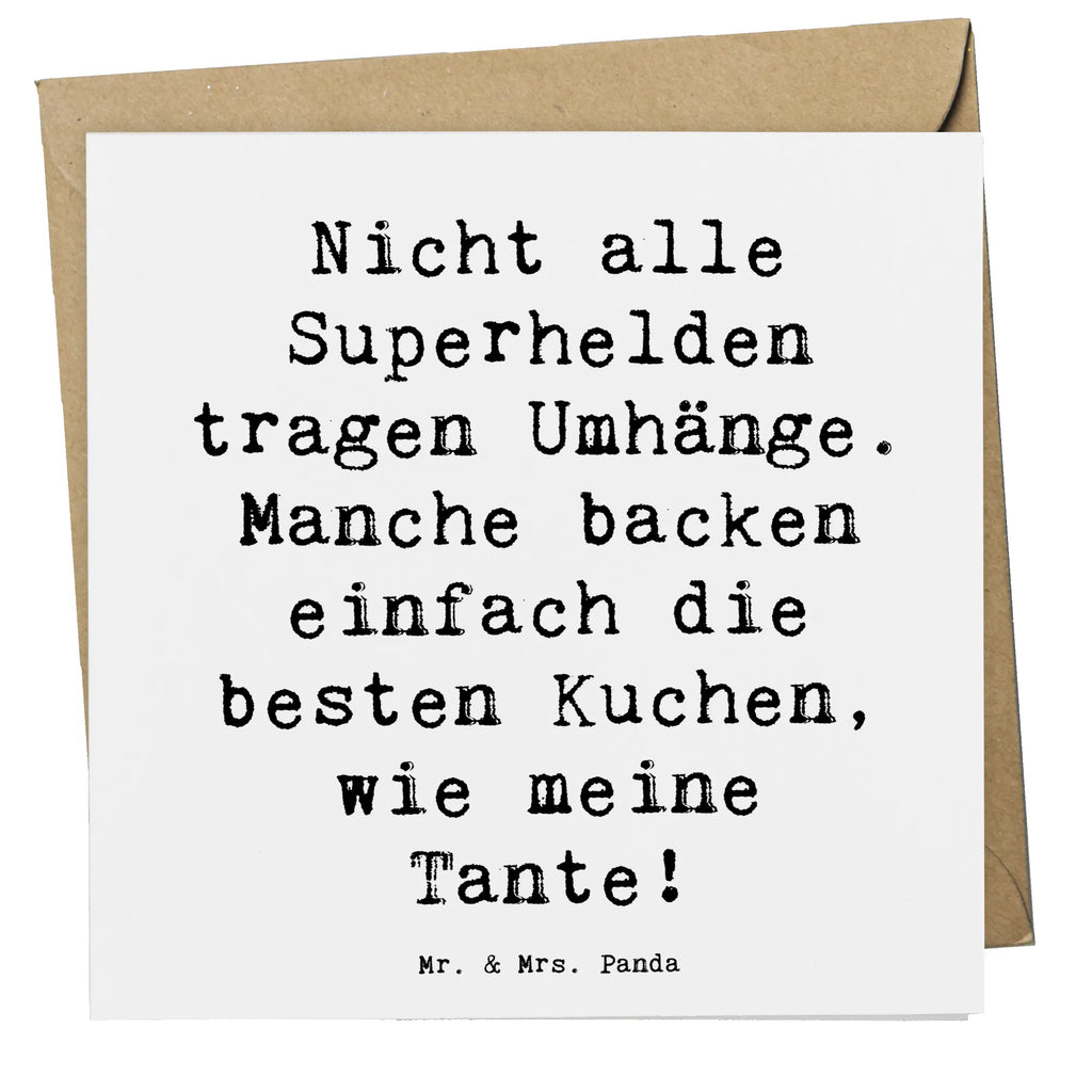 Deluxe Card Saying Nicht alle Superhelden tragen Umhänge. Manche backen einfach die besten Kuchen, wie meine Tante! Geburtstagskarte, Grußkarte, Klappkarte, Karte, Hochwertige Grußkarte, Hochwertige Klappkarte, Einladungskarte, Glückwunschkarte, Hochzeitskarte, Familie, Vatertag, Muttertag, Bruder, Schwester, Mama, Papa, Oma, Opa