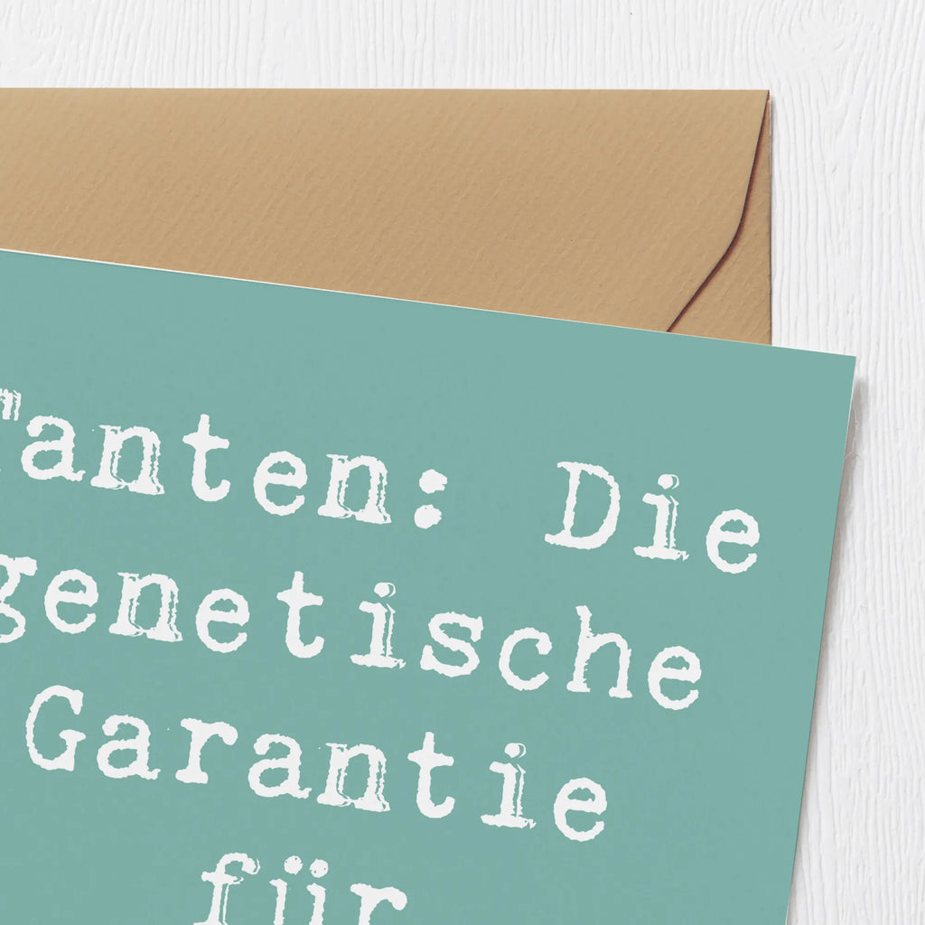 Deluxe Karte Spruch Tanten Doppelspaß Grußkarte, Hochwertige Klappkarte, Klappkarte, Hochwertige Grußkarte, Karte, Glückwunschkarte, Geburtstagskarte, Einladungskarte, Hochzeitskarte, Familie, Vatertag, Muttertag, Bruder, Schwester, Mama, Papa, Oma, Opa