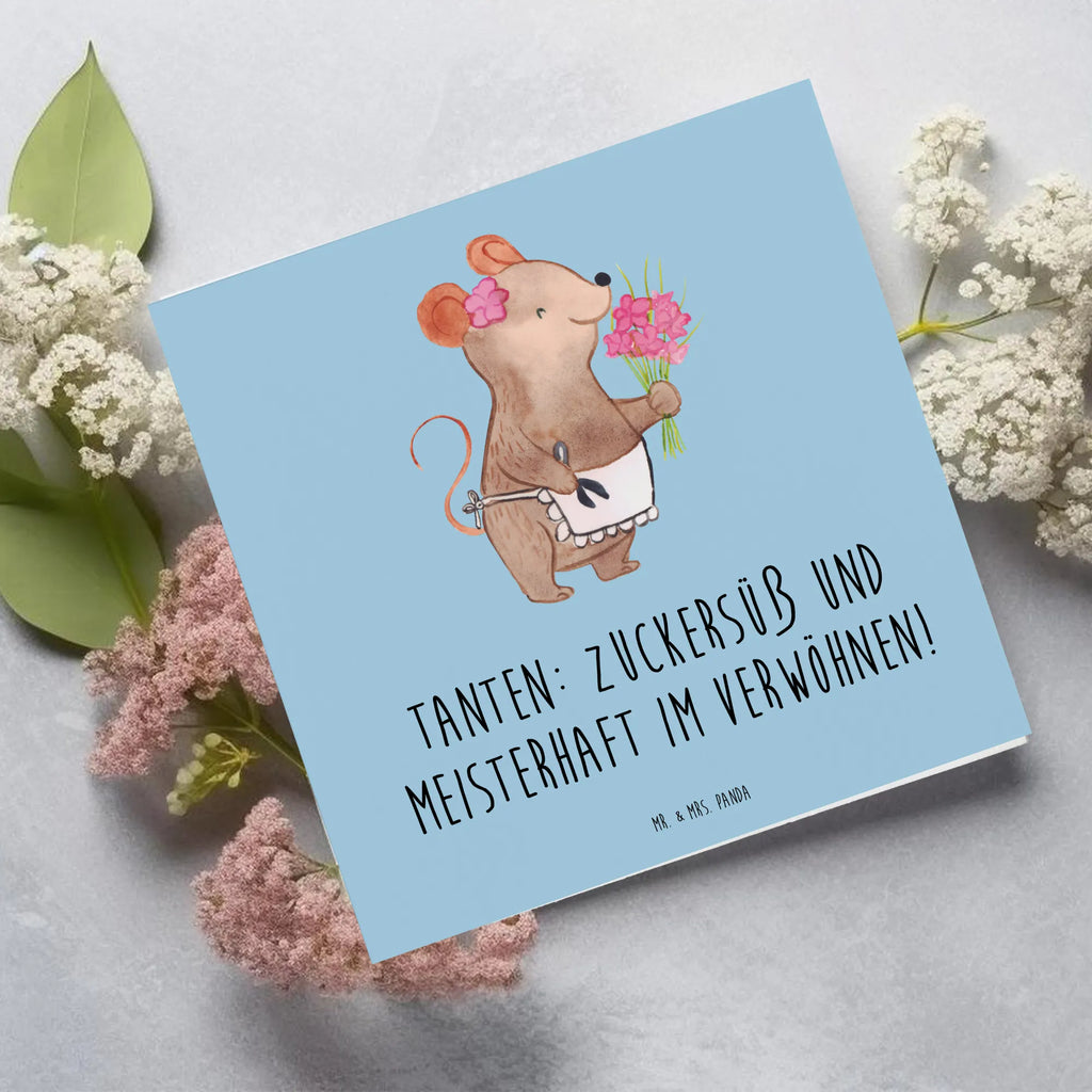 Deluxe Karte Tante Zuckersüß Hochwertige Grußkarte, Hochwertige Klappkarte, Einladungskarte, Hochzeitskarte, Grußkarte, Karte, Glückwunschkarte, Geburtstagskarte, Klappkarte, Familie, Vatertag, Muttertag, Bruder, Schwester, Mama, Papa, Oma, Opa