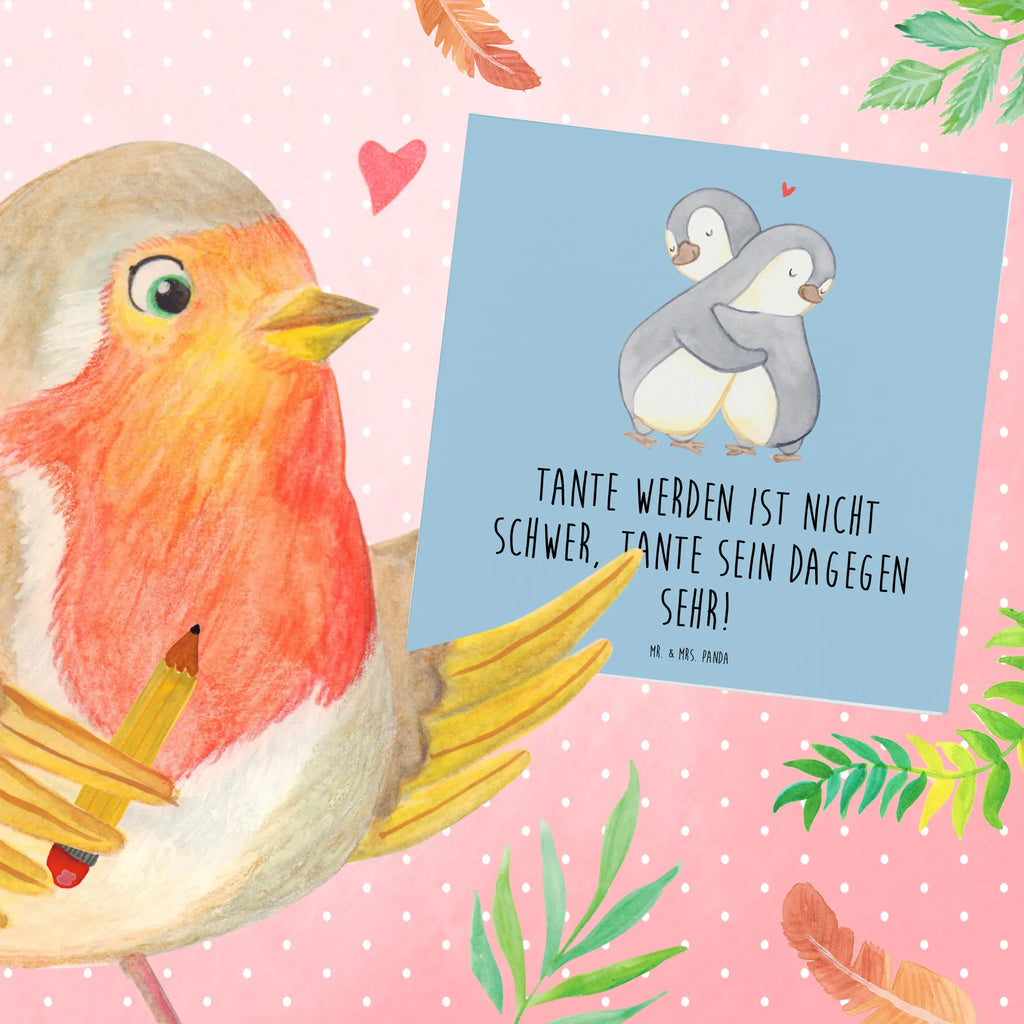 Deluxe Card Tante werden ist nicht schwer, Tante sein dagegen sehr! Hochzeitskarte, Glückwunschkarte, Grußkarte, Klappkarte, Hochwertige Grußkarte, Einladungskarte, Hochwertige Klappkarte, Geburtstagskarte, Karte, Familie, Vatertag, Muttertag, Bruder, Schwester, Mama, Papa, Oma, Opa