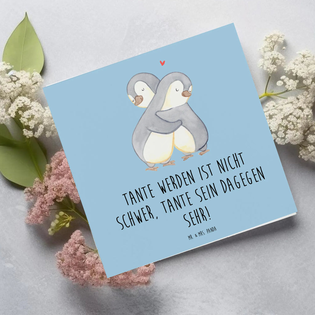 Deluxe Card Tante werden ist nicht schwer, Tante sein dagegen sehr! Hochzeitskarte, Glückwunschkarte, Grußkarte, Klappkarte, Hochwertige Grußkarte, Einladungskarte, Hochwertige Klappkarte, Geburtstagskarte, Karte, Familie, Vatertag, Muttertag, Bruder, Schwester, Mama, Papa, Oma, Opa