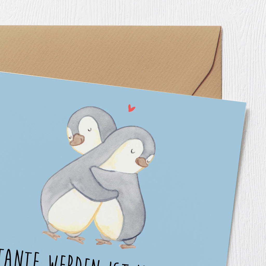 Deluxe Card Tante werden ist nicht schwer, Tante sein dagegen sehr! Hochzeitskarte, Glückwunschkarte, Grußkarte, Klappkarte, Hochwertige Grußkarte, Einladungskarte, Hochwertige Klappkarte, Geburtstagskarte, Karte, Familie, Vatertag, Muttertag, Bruder, Schwester, Mama, Papa, Oma, Opa