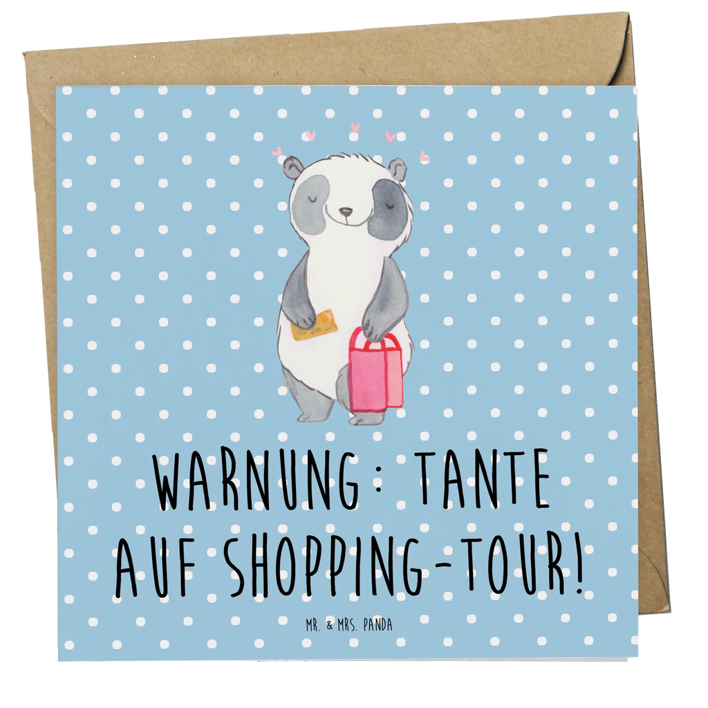 Deluxe Karte Tante Shopping Hochwertige Klappkarte, Grußkarte, Karte, Glückwunschkarte, Hochzeitskarte, Geburtstagskarte, Hochwertige Grußkarte, Einladungskarte, Klappkarte, Familie, Vatertag, Muttertag, Bruder, Schwester, Mama, Papa, Oma, Opa